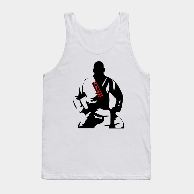 Kneeling Warrior Tank Top by AKTionGear